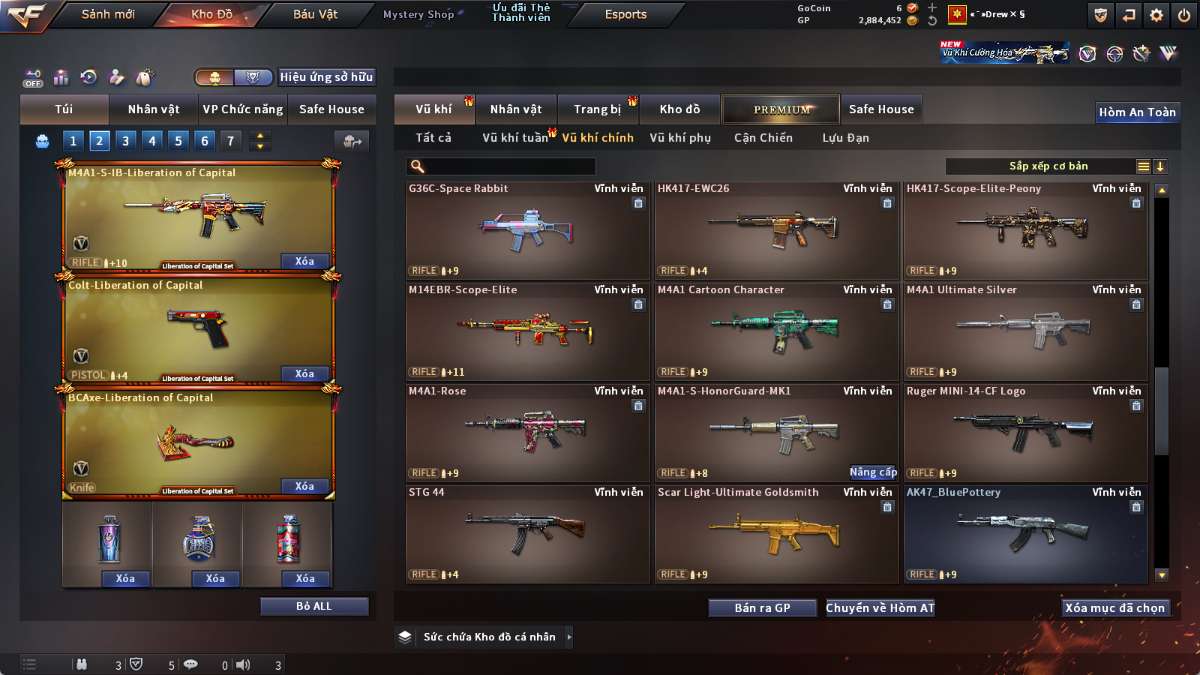 shop acc cf uy tin gia re